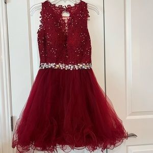 Dancing Queen USA Burgundy Dress